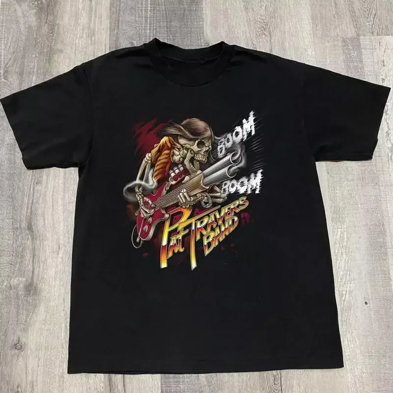 Фото Футболка унисекс для взрослых Pat Travers Band Blues von bone, все размеры от S до 5XL №1