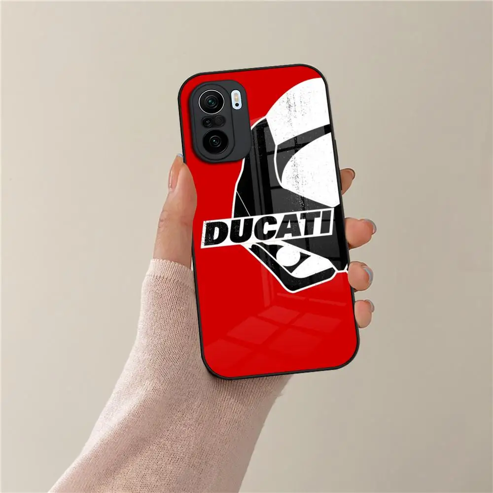 Чехол для телефона с логотипом мотоцикла DucatiES для Xiaomi POCO X7 X6 M7 M6 M5 M4 F7 F6 F4 F5 X5 X4 Pro GT, чехол из закаленного стекла (art.: 3920d21cbec7c) - 3920d21cbec7c