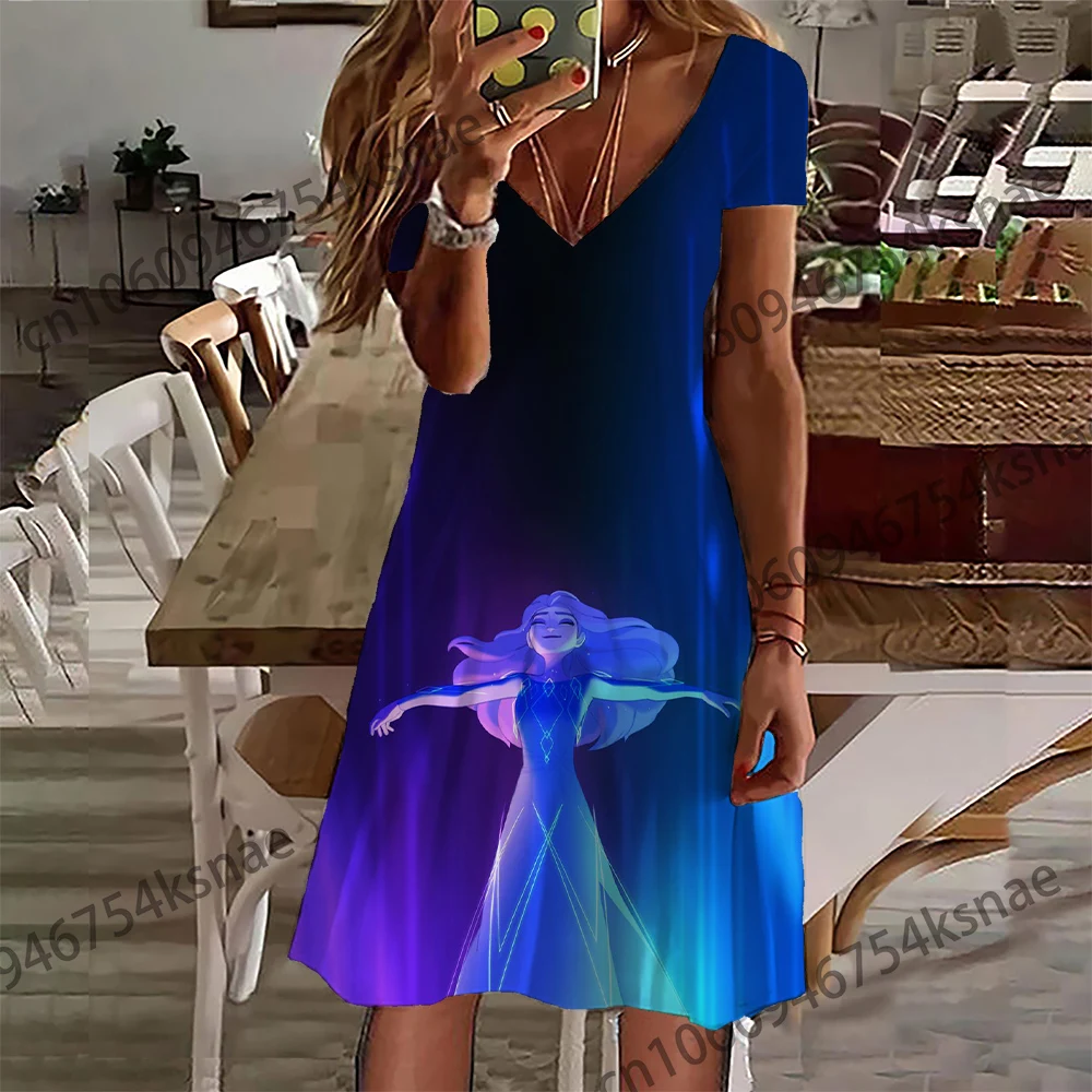 

Женское винтажное платье с V-образным вырезом, Y2k