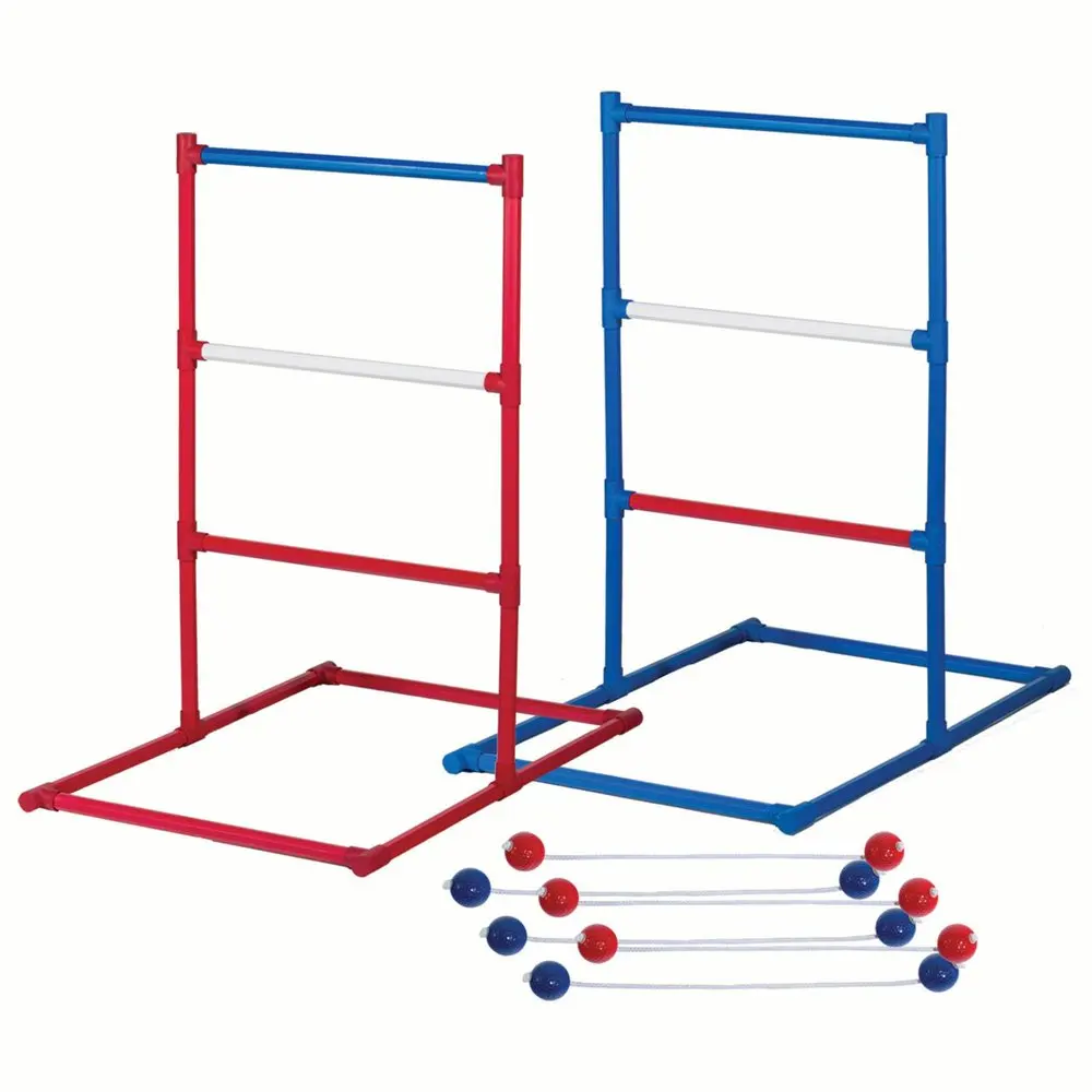 

Ladder Ball Set - , White, and Blue Golf Toss Set Includes 2 Ladder Ball Targets with Weighted Base and 6 Bolas - American Serie