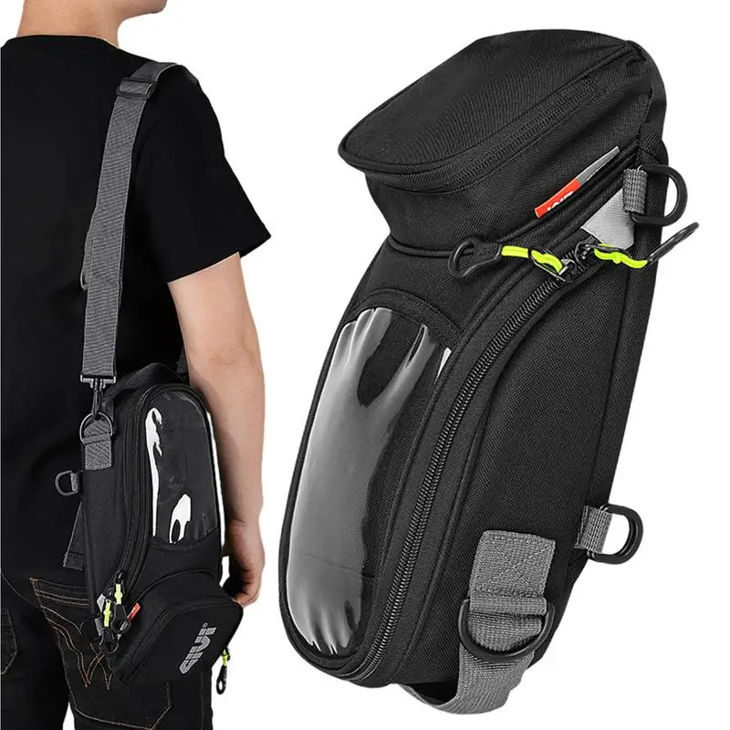 

Strong Magnetic Motorcycle Tank Bag Men Motorbike Saddle Single Bag Touch Screen For Phone Large Capacity