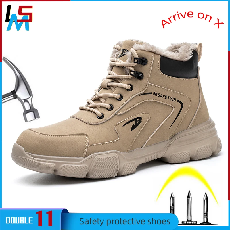 

Breathable Winter Safety Work Boots Outdoor Protective Hiking Shoes Lightweight Men Steel Toe Safety Shoes