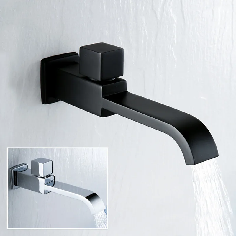 

Wall mop Faucet cold in-wall extension Garden Brass Faucet Single Pool copper Decorative Outdoor Taps Mounted Bathroom