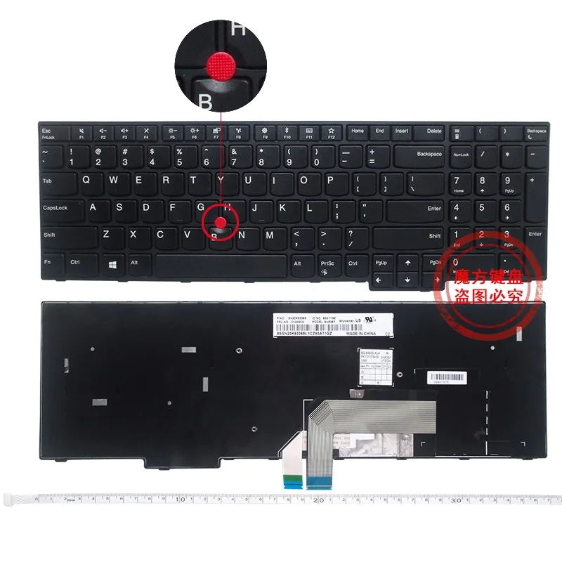 

New Laptop US Keyboard Black for Lenovo Thinkpad E570 E575 E570C English Keyboard