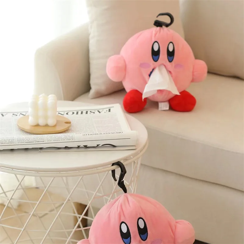 

New Cute Anime Creative Cartoon Girl Heart Cardby Car Tissue Box Paper Set Plush Doll Car Wall-mounted Tissue Set Home