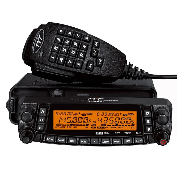 

TYT TH-9800 29/50/144/430 MHz Mobile Car Radio Transceiver with 50W Output Power Long Range Radio 4 Band Car Mobile Radio