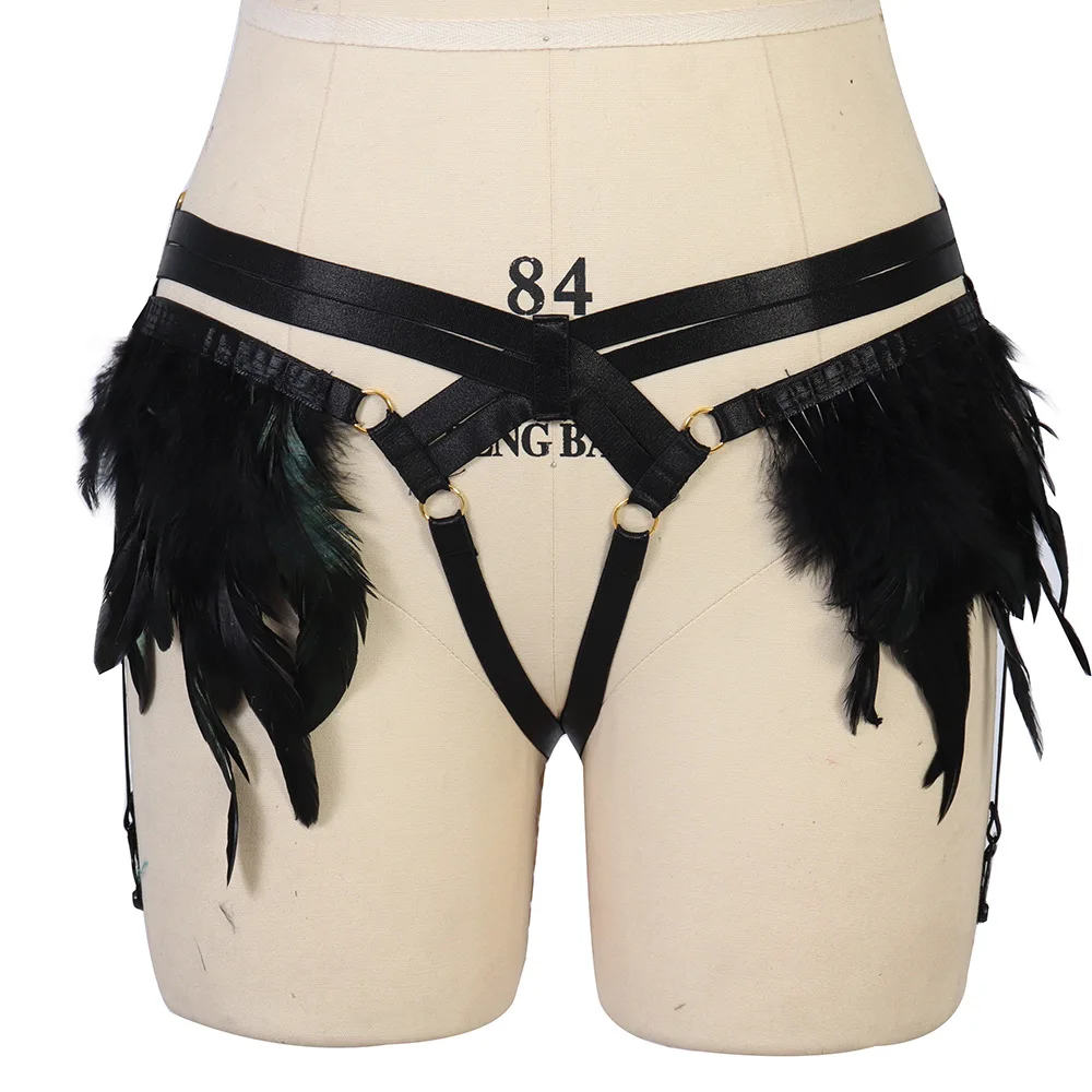 

Женская подвязка, свадебная портупея для танцев на шесте, сексуальная портупея для ног для косплея, праздничные Фетиш-чулки в стиле панк, по...