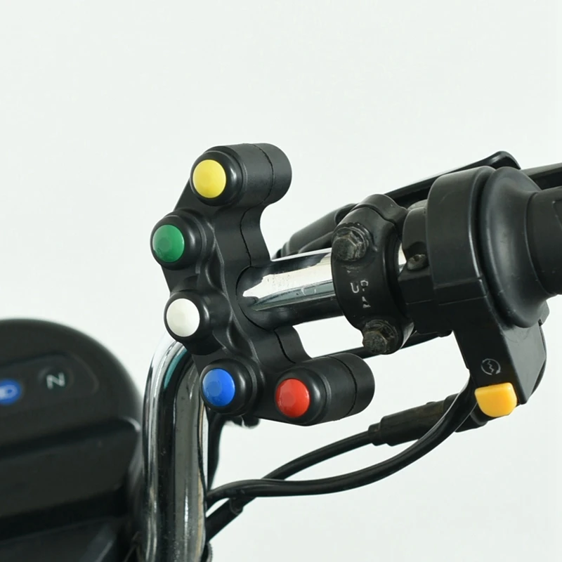 Универсальные мотоциклетные переключатели 5 кнопок 7/8 дюймов 22 мм на руль для