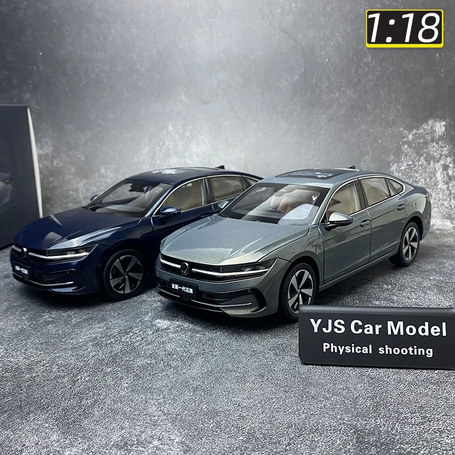 Модель автомобиля Volkswagen Magotan B9 2024 масштаб 1/18 новый металл синий серый черный