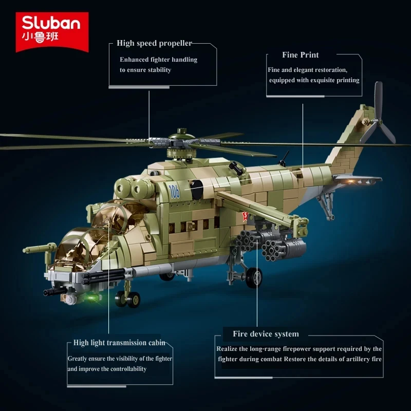 Набор Военных Строительных Блоков Sluban 893 Шт.