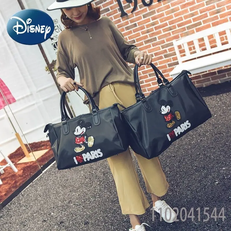 Disney Travel Bag for Women Cute Mickey Mouse Luggage Waterproof Duable Large Capacity Shoulder Bag for Trip Business