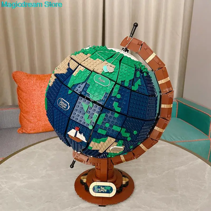 

Earth Brick Toy 2585PCS Earth Globe Modular Building Blocks Assembly Bricks Children Educational Model Bricks Compatible 21332