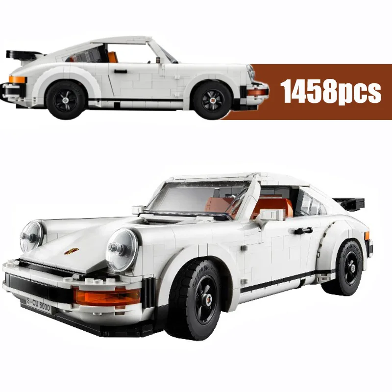 

IN STOCK NEW 1458PCS White Hypercar Super Racing Car Fit 10295 Model Building Blocks Toy Birthday Children Christmas Gifts