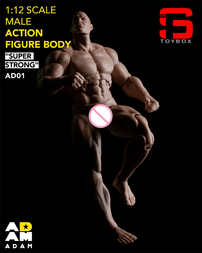 Мужская супер гибкая экшн-фигурка в наличии ADAM AD01 1/12