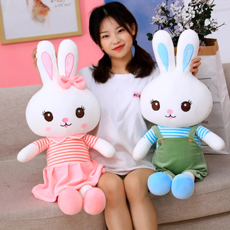 

1pcs 45/55/70/90cm Cute Rabbit Plush Toy Stuffed Soft Animal Hare Doll Baby Kids Plushie Bunny Bed Comfort Pillow Girls Gift