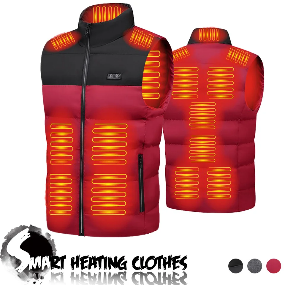 

Зимняя теплая САМОНАГРЕВАЮЩАЯСЯ жилетка с USB, спортивные термокуртки с электрическим подогревом, ветрозащитное пальто для езды на велосипеде, скалолазания, пешего туризма