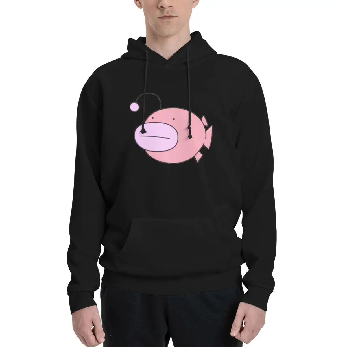 Толстовки Anglerfish Team толстовка с капюшоном большого размера в стиле аниме