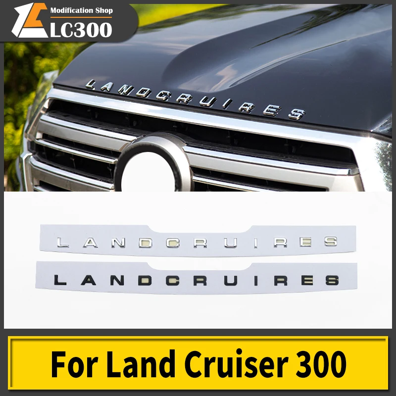 Для 2022 2021 Toyota Land Cruiser 300 LC300 FJ300 VXR GXR 3D буквы наклейка капюшон эмблема логотип значок