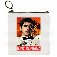 say hello to my little friend canvas coin purse the world is yours coin purse collection canvas bag small wallet zipper key bag