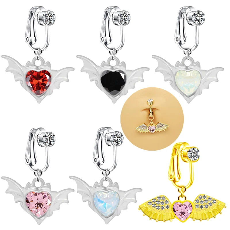 Циркониевое кольцо в форме крыльев ангела с блестящим бриллиантом для женщин