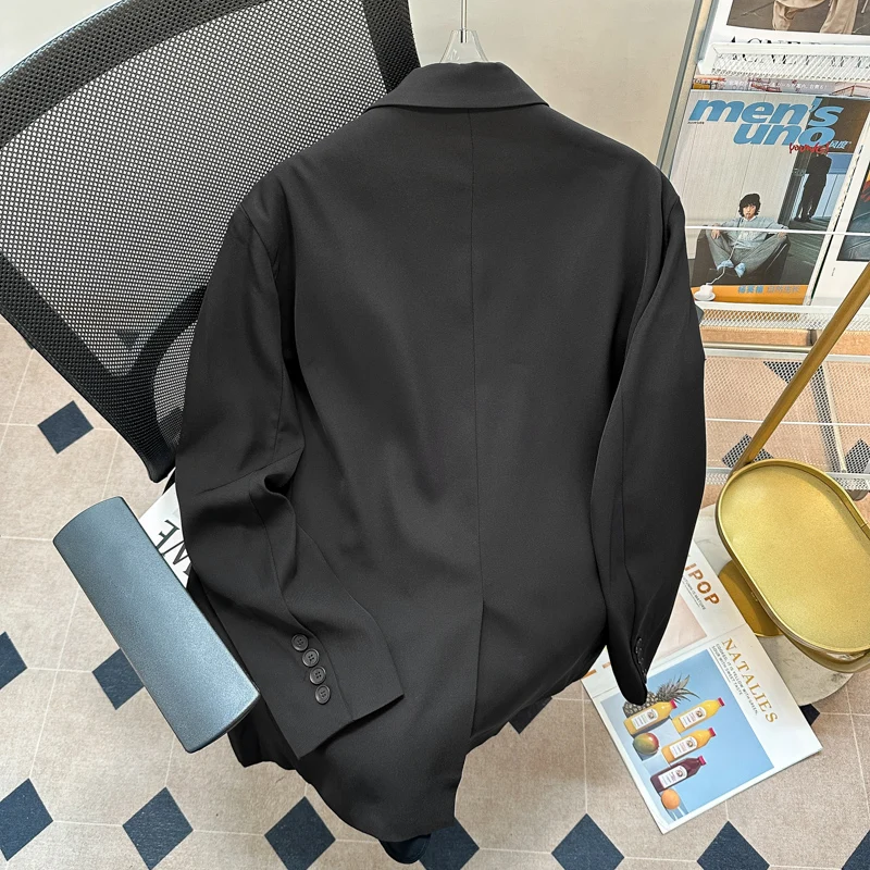 Винтажный американский винтажный черный маленький костюм Верхняя одежда для