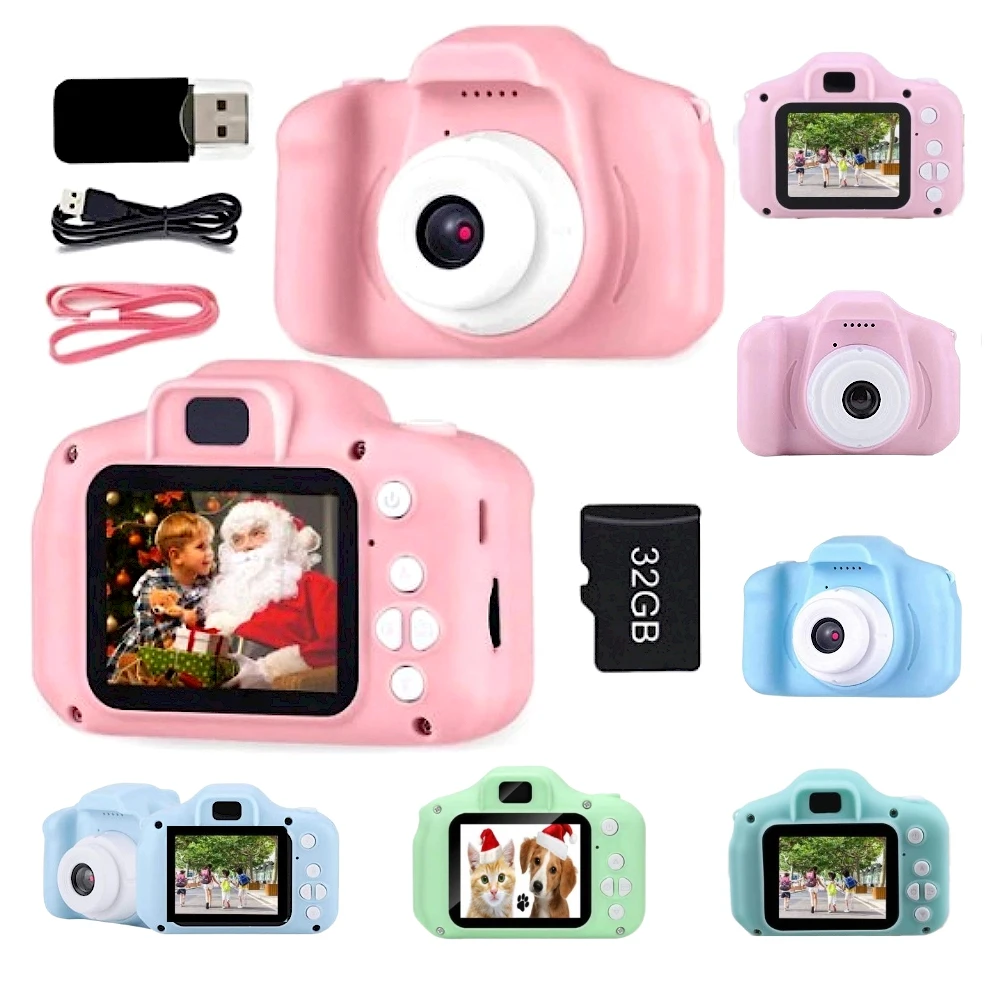 Children Kids Camera Mini Educational Toys For Kids Christmas Gifts Birthday Gift Digital Camera 1080P Projection Video Camera