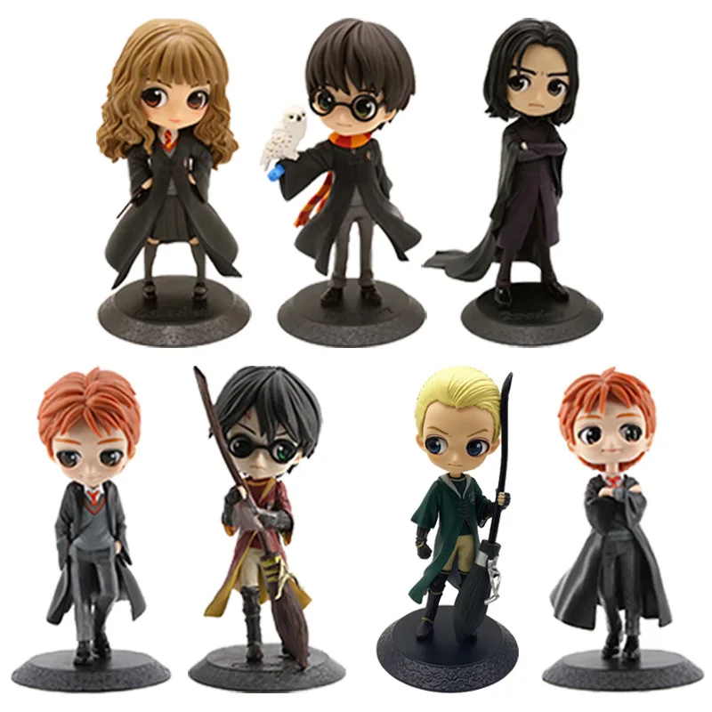 

Bandai Genuine Q Posket 15cm Harries Hermione Snape Malfoy Potters Action Figure Collectible Model Toys for Kids Dolls Gifts