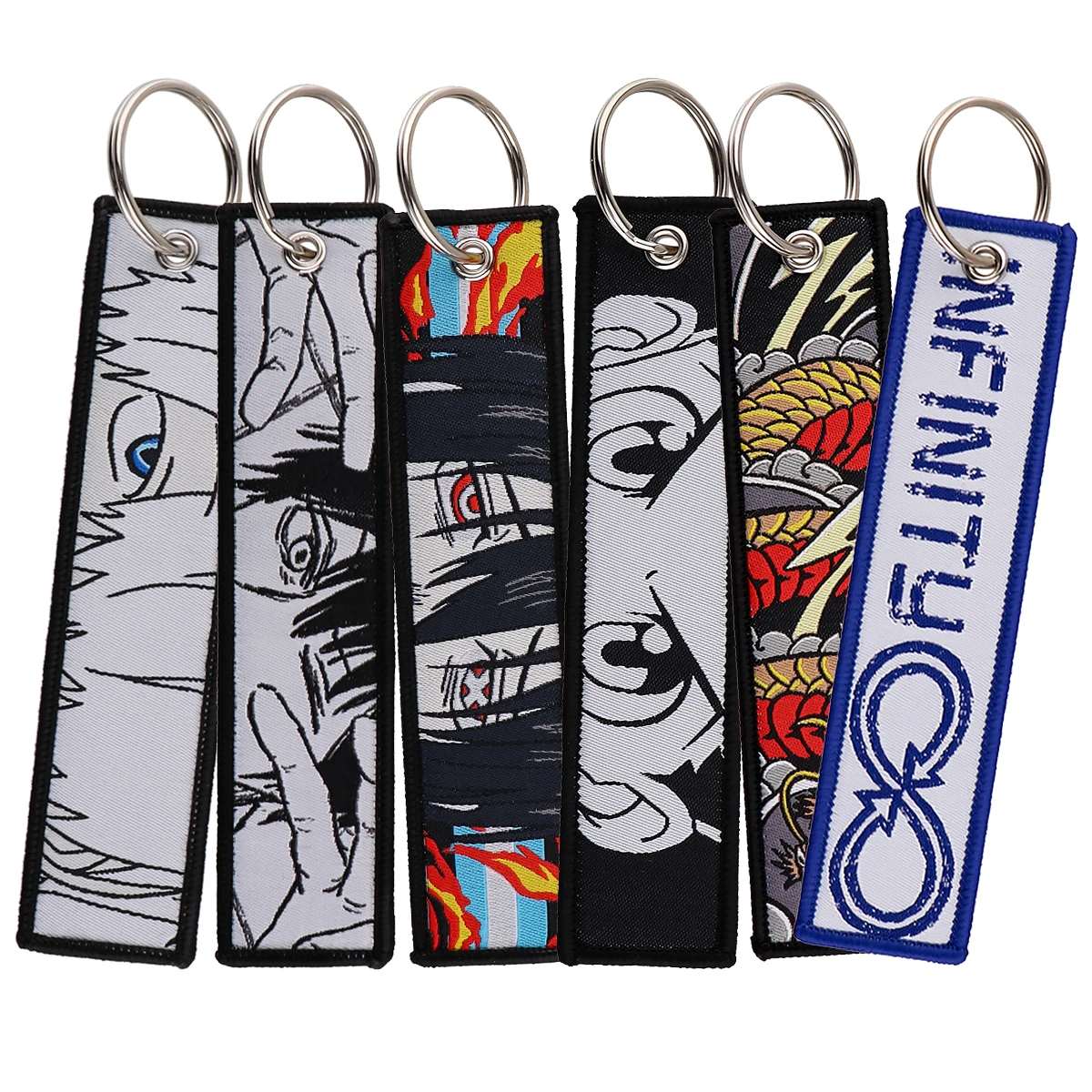 

Брелок для ключей с вышивкой в стиле аниме «Охотник», брелок для мотоциклов, автомобилей, рюкзаков, модные аксессуары, подарки