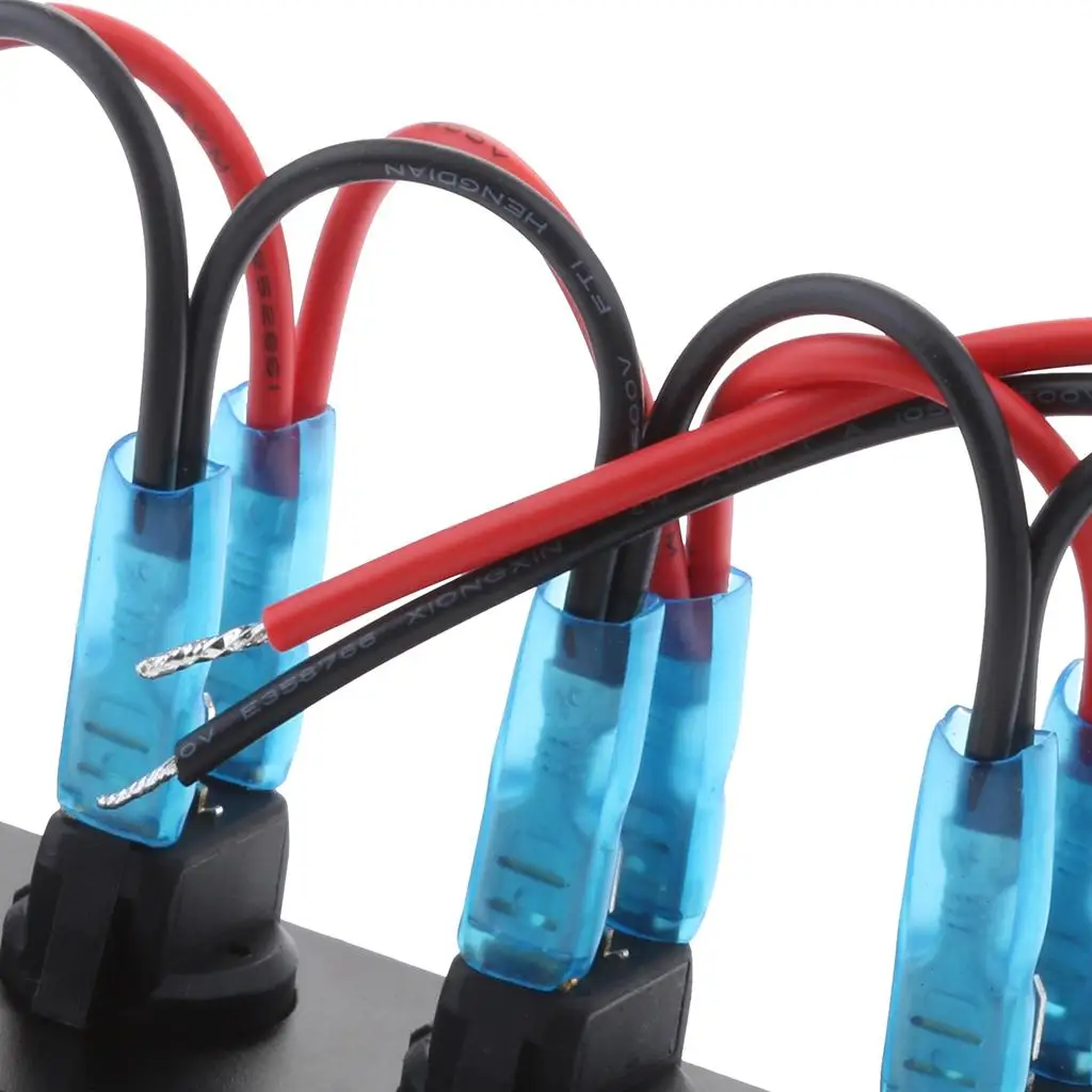 Панель кулисного переключателя 12 В 5 групп — водонепроницаемый предварительный