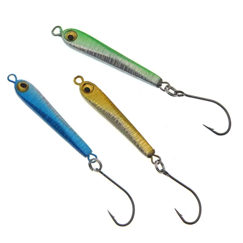 

Fake Bait Yellow High Rate Of Medium Fish Sharp Hook Point Wear-resistant Swimming Coquettish Fishing Supplies Metal Bait Green