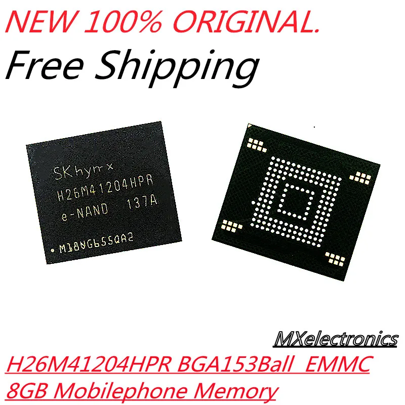 

2 шт. ~ 10 шт./лот 100% Новый оригинальный H26M41204HPR BGA153Ball новый оригинальный EMMC 8 Гб Память для мобильного телефона
