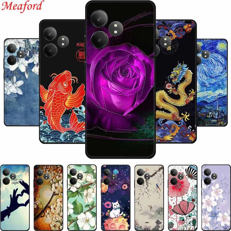 Рельефный 3D-чехол для Realme GT6 | AliExpress