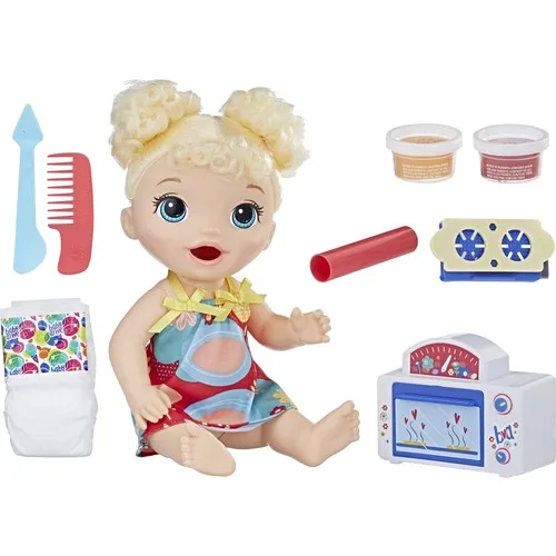 Baby Alive Sweet Loving Baby! doll clothes, toy oven, spatul
