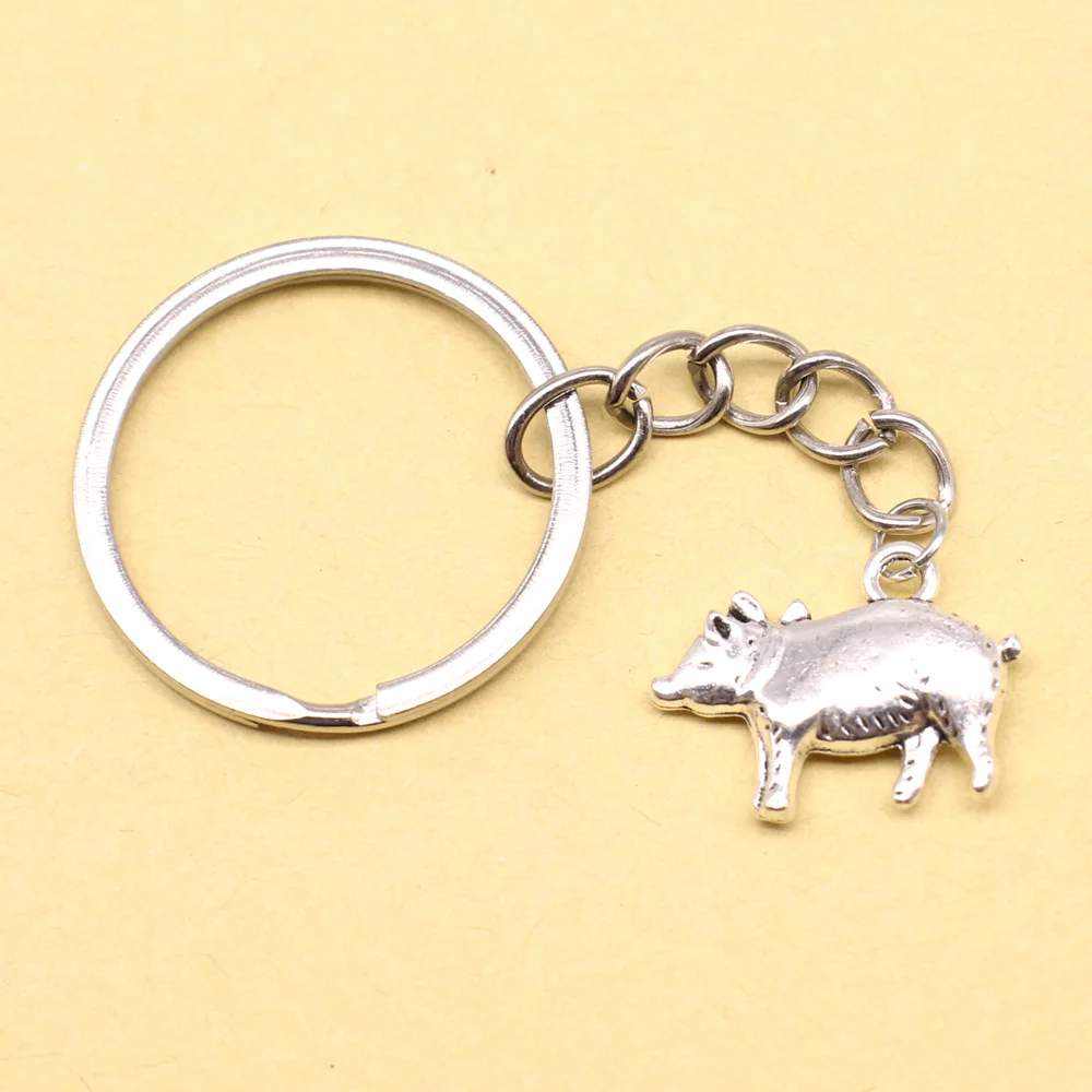 Цепочки для ключей в виде свиньи 1 шт. Модные женские ювелирные изделия 17x20 мм
