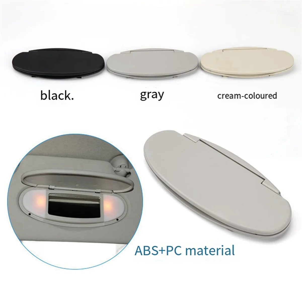 Бежевый автомобильный солнцезащитный козырек чехол для зеркала макияжа