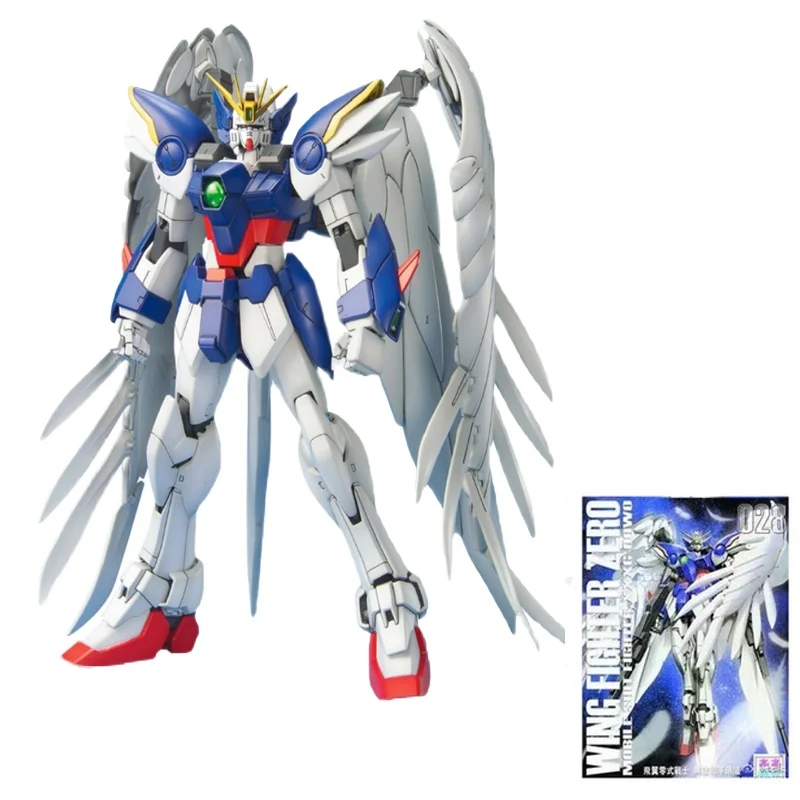 

Gundam Anime Figure GAOGAO MG 1:100 XXXG-00W0 Wing Gundam Zero Assembly Model W-Gundam Zero Custom Action Figures Toys
