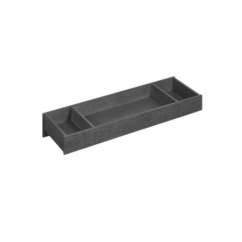 

43065210 Hampton Premium Changing Topper for 7-Drawer Dresser, Wire Brush Canyon Gray Finish