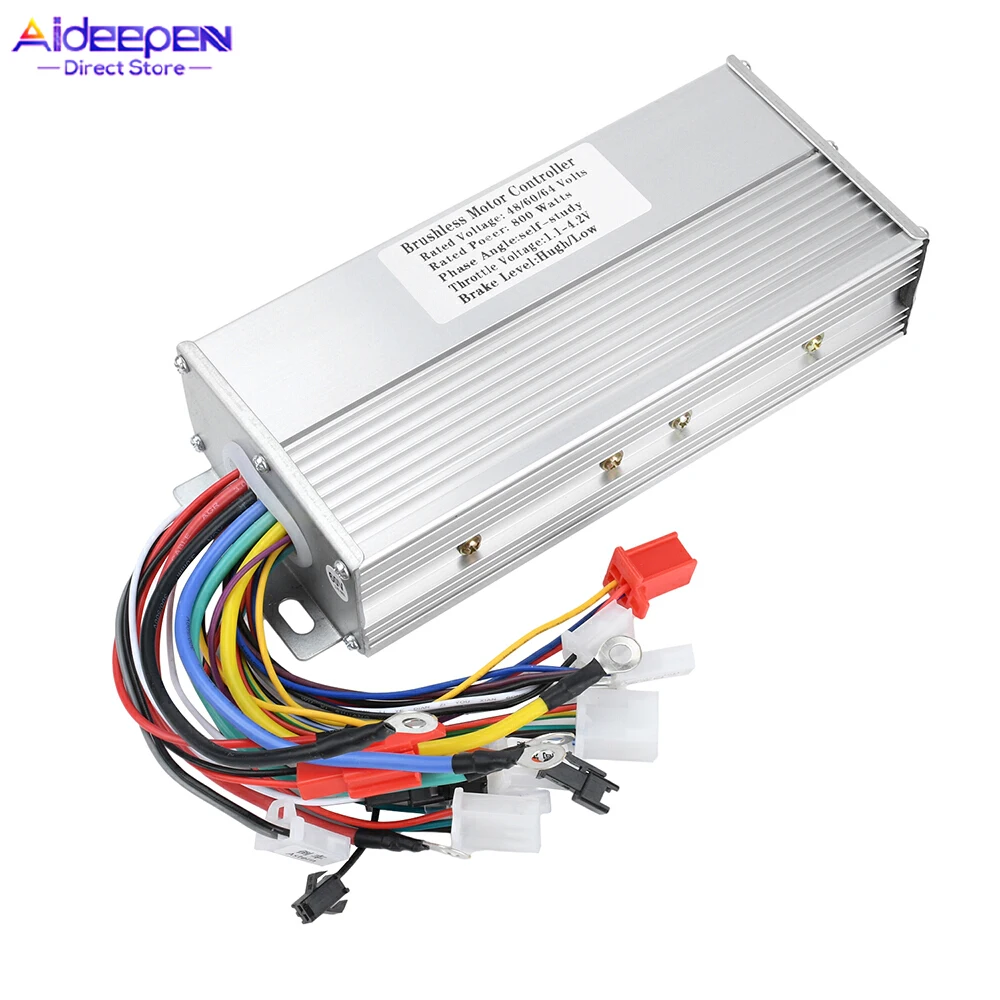 

Умный бесщеточный контроллер 800 Вт, многофункциональная интегрированная система управления электрическим велосипедом, 48 В, 60 В, 64 В, 35 А, контроллер двигателя