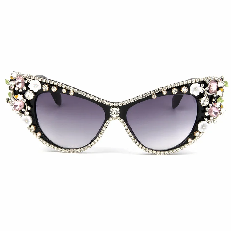 

Diamond Jewelry Sunglasses Women's Vintage Shot Cats' Eye Sunglasses Sunshade Sunglasses
