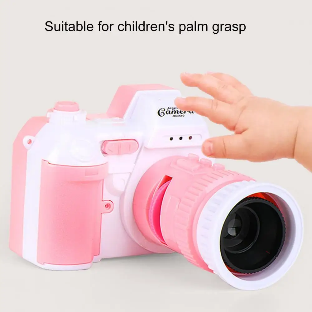 

Cozy Grip Lovely Kids Simulation Projection Camera Toy Lightweight Projection Recorder Light Sound Effect Birthday Gift