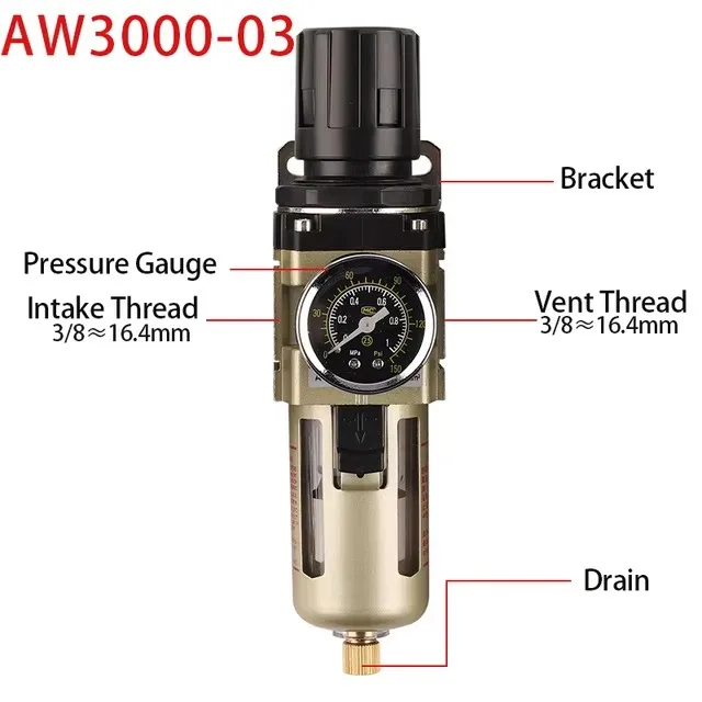 AW2000 AW3000 AW4000 AW5000 Пневматический фильтр-регулятор воздуха, пневматический клапан, редукторные клапаны