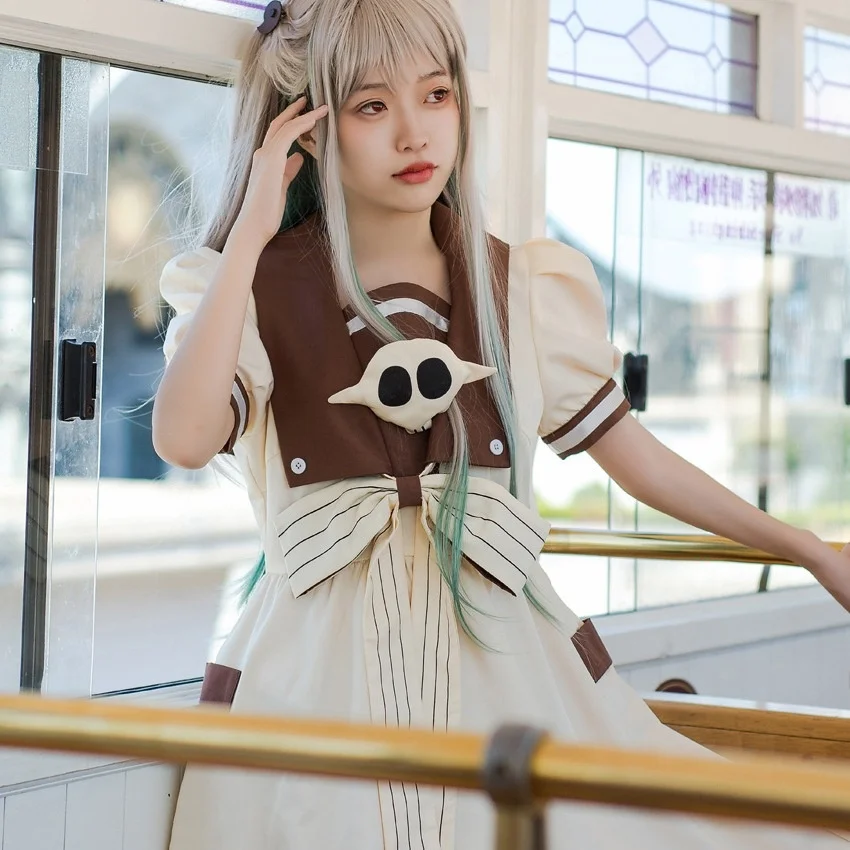 

Yashiro Nene костюм для косплея аниме Туалет связанные Hanako Kun Jibaku Shounen Hanako Kun косплей платье парик костюм на Хэллоуин подарок