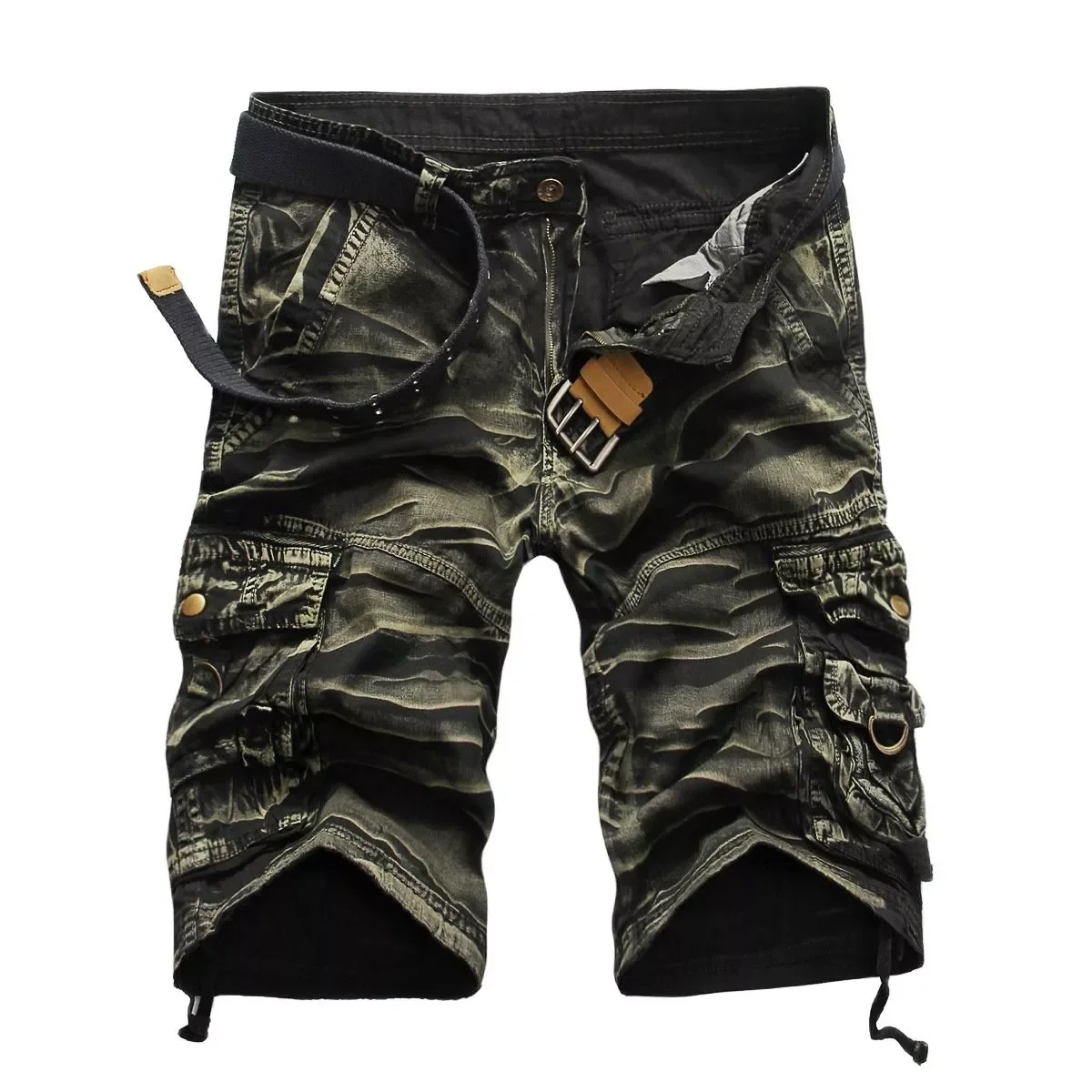 

2023NEW Cargo Shorts Men Cool Camouflage Cotton Casual Mens Short Pants Brand Clothing Comfortable Camo Men Cargo Shorts No Belt