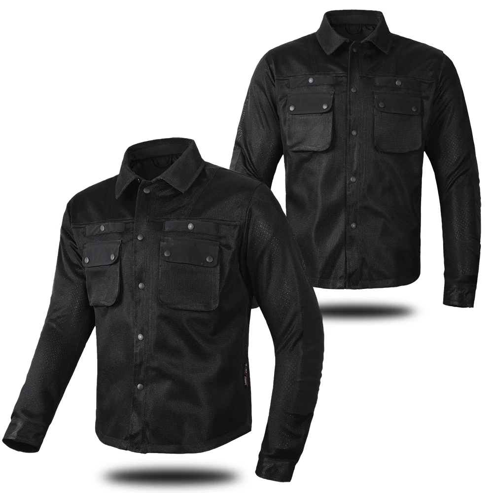 

Летняя мотоциклетная велосипедная куртка для мужчин и женщин, дышащая сетчатая куртка для мотокросса с защитными подушечками CE, легкая мотоциклетная куртка