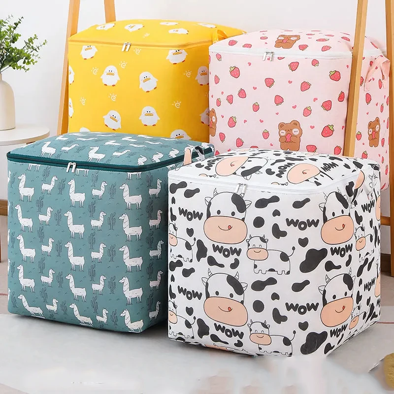 

2Pcs New Cube Folding Storage Box Clothes Storage Bins For Toys Organizers Baskets for Nursery Office Closet Shelf