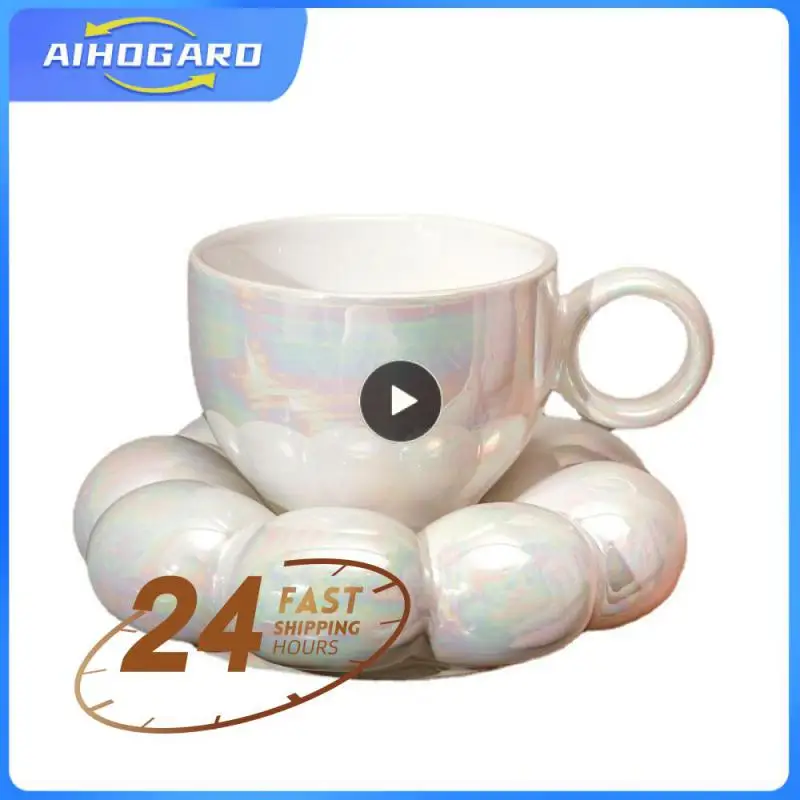 

Milk Cup Fine Texture With Cup And Saucer Design Tea Cup 1*cup 1*base Coffee Cup With Spoon Porcelain Cup Kitchen Supplies Cute