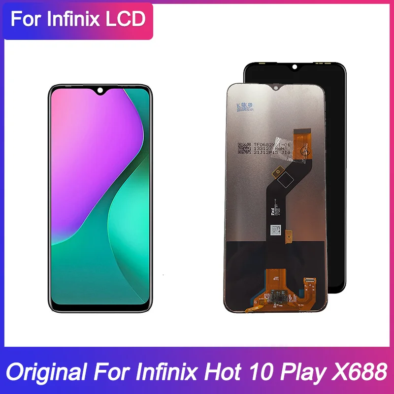 6 82 ''Оригинальный ЖК-дисплей для Infinix Hot 10 Play дисплей сенсорный экран в сборе