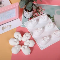 silicone 3d cute bunny rabbit cake molds silicone baking decorating moulds kitchen diy chocolate fudge baking cake mold