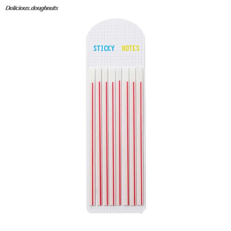 

160 Waterproof Sheets Transparent Fluorescent Index Tabs Flags Sticky Notes Pads Clear Notepad Memo Pad School Office Stationery