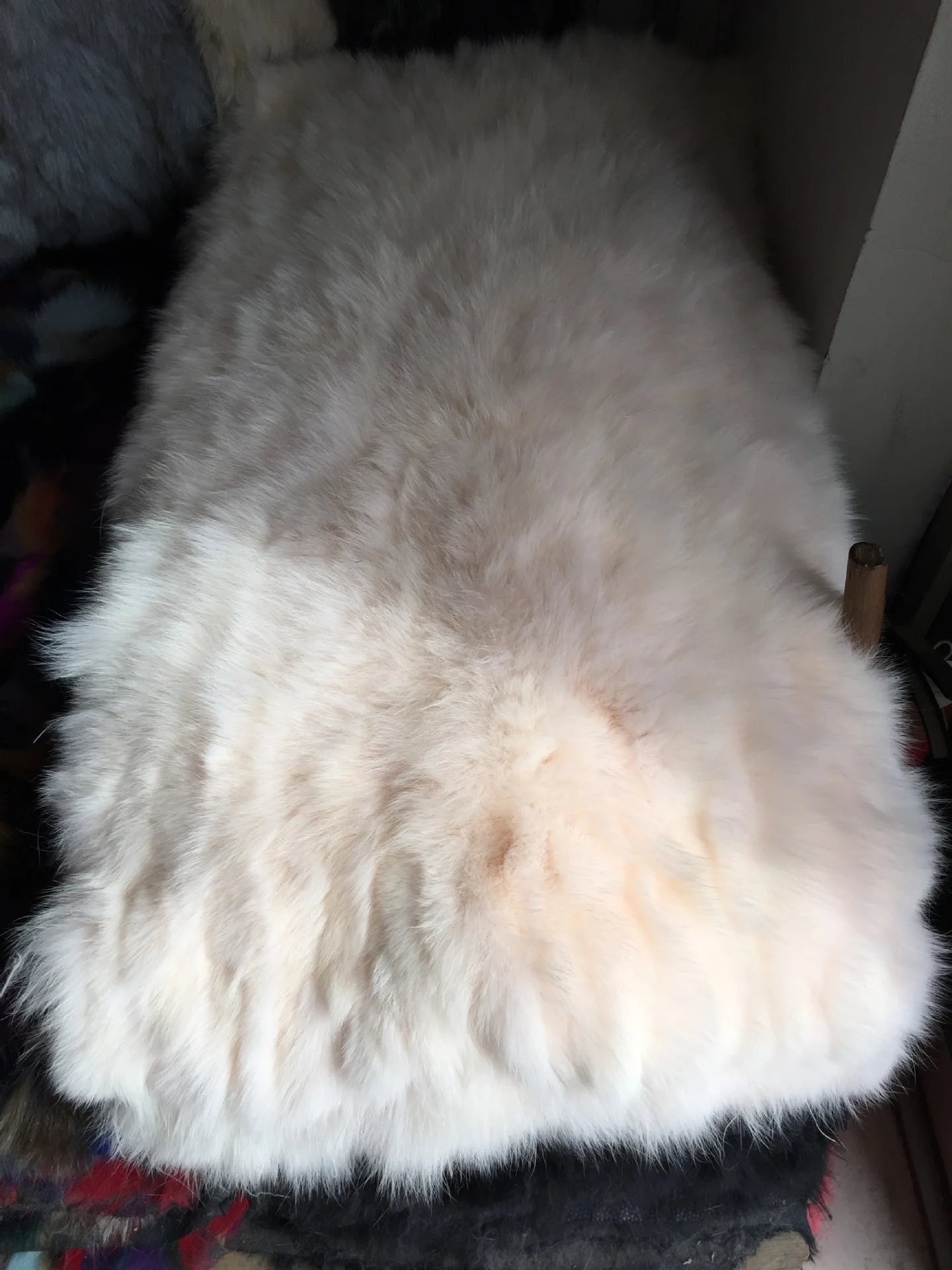 

1 шт., натуральный Лисий мех, 45 х90 см